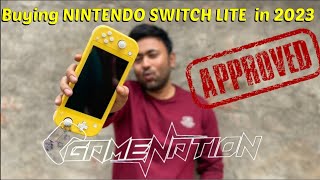 Gamenation se aya Nintendo switch lite review of Nintendos in 🇮🇳  subscribe youtuber nintendo [upl. by Wasson947]