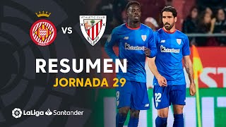 Resumen de Girona FC vs Athletic Club 12 [upl. by Ahsekan]