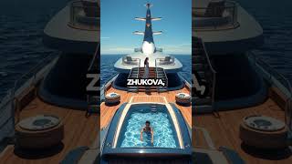 Inside Abramovichs 400M Art Yacht Luxury Redefined Shorts [upl. by Meijer]