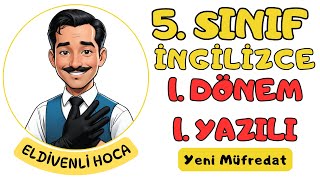 5Sınıf İngilizce 1Dönem 1Yazılı Soruları  Eldivenli Hoca MEB Örnek Sorular [upl. by Buford]