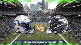 Denver Broncos at Seattle Seahawks Live Reaction Play by Play [upl. by Norahc]