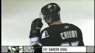 Sidney Crosbys First NHL Goal [upl. by Braun]