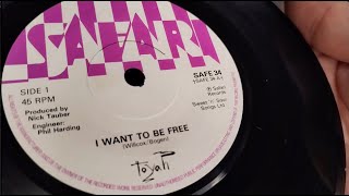 I Want To Be Free  Toyah  1981 45rpm 7quot Safari Vinyl  Dual 1215 Turntable [upl. by Esta434]