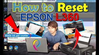 HOW TO RESET EPSON L360 WASTE INK PAD FULL PROBLEM [upl. by Zil]