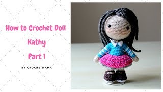 Crochet Amigurumi Doll Kathy Tutorial Part 13 [upl. by Gio]