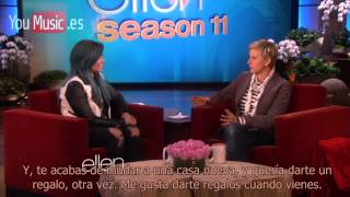 Demi Lovato en Ellen Degeneres Show La casa encantada  subtitulado al español [upl. by Sinnelg780]