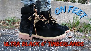 Look what I found at Marshalls  Limited Edition Black 6quot Timberland Unboxing and On Feet [upl. by Siraj]