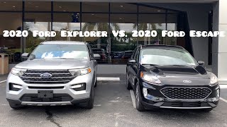 2020 Ford Explorer XLT Vs 2020 Ford Escape SEL – Which One Should You BUY [upl. by Ainnek]