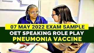 OET SPEAKING ROLE PLAY  PNEUMONIA VACCINE  MIHIRAA [upl. by Phebe901]