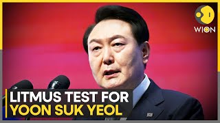 South Korea Elections 2024 Challenges for Yoon Suk Yeol  WION [upl. by Ocsecnarf189]