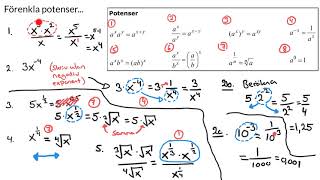 Matematik 2 FÖRENKLA POTENSER POTENSER MED RATIONELLA EXPONENTER [upl. by Isaac]