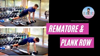 TUTORIAL REMATORE CON MANUBRI SU PANCA INCLINATA E PLANK ROW FITNESS 2021 ITA [upl. by Leddy]