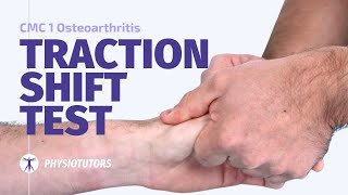 Traction Shift Subluxation Relocation Test  CMC 1 Osteoarthritis [upl. by Ellivro]