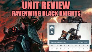 Dark Angels Ravenwing Black Knights Unit Review │ Warhammer 40k 9th Edition Tactics [upl. by Zetnas]