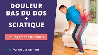 3 exercices pour soulager la douleur BAS DU DOS et SCIATIQUE [upl. by Enimsay465]