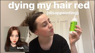 impulsively dying my hair red and failing [upl. by Erdried]