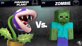 Super Smash Bros Ultimate  Plants vs Zombies [upl. by Uhn]