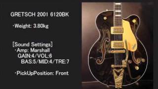 GUITAR CRAFTGRETSCH 2001 6120BK DEMO PLAY [upl. by Simons819]