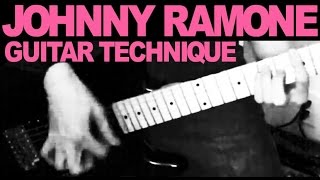 Johnny Ramone Guitar Technique [upl. by Gene]