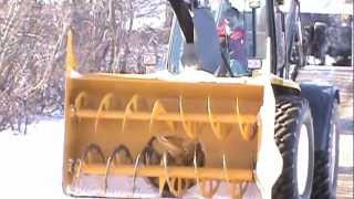 New Holland TV6070 with Beaulieu snowblower [upl. by Wilscam]