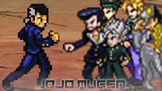 Okuyasu vs Everyone in Jojo part 4 MUGEN [upl. by Yrruc]