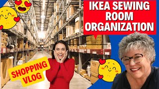 IKEA SEWING ROOM ORGANIZATION STUFF  Small things to keep you straight [upl. by Ahsai]