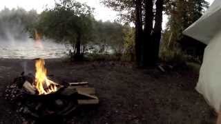 October landlocked salmon on the East Outlet of the Kennebec River in Maine [upl. by Nim]