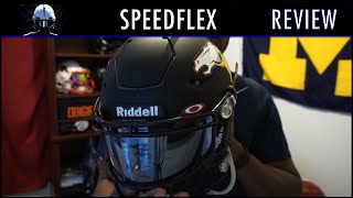 Riddell Speedflex Football Helmet Review  Ep 245 [upl. by Eimilb]