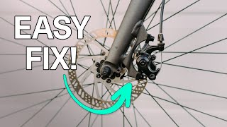 How to fix disc brake rubbing on your bike  ebike bike howto [upl. by Rather979]