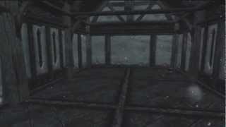 Skyrim Hearthfire DLC Hjaalmarch House  Snowing Indoors [upl. by Narhem]