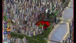 Destroying my City in SimCity 4 [upl. by Ylloh]