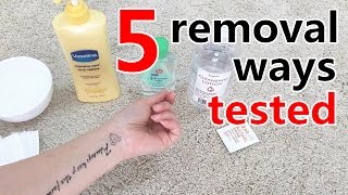 How to apply amp remove temporary tattoos  5 removal ways tested [upl. by Siuoleoj]