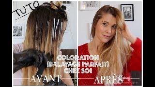 Tuto coloration mèches balayage pour les cheveux [upl. by Arimas]