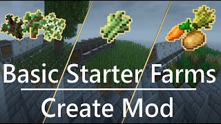 Minecraft Create Mod Starter Farms Easy and Efficient Farming with Schematic Downloads [upl. by Gannes]