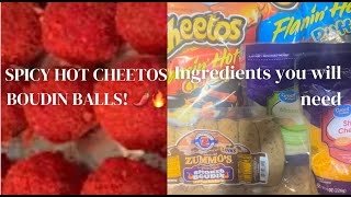 How to Make the Best Hot Cheetos Boudin Balls  Spicy and Crispy Recipe [upl. by Winslow]