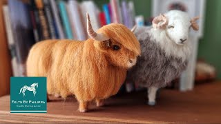 WORKSHOPS have arrived  Needle felt your very own Herdwick or Highland cow with me [upl. by Aklog73]