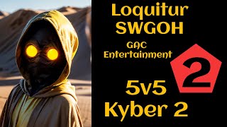 SWGOH Loquitur 5v5 GAC K2 M2 FightingJabba DTGideon Cere Triumvirate Malgus QueenAmi [upl. by Naivaf]