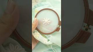 Hand stitch youtubeshorts embroidery handstitch youtube handembroidery highlights [upl. by Adnwahs]