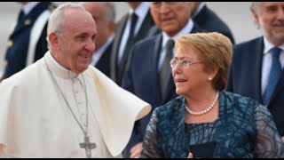 Chile Papa Francisco recibió honores en el Palacio de La Moneda [upl. by Zerdna]