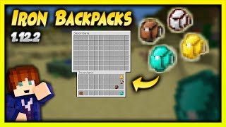 IRON BACKPACKS MOD  Mochilas de Hierro Oro y Diamante  Review Minecraft 1122 [upl. by Dorcy986]