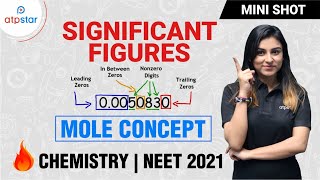 How to find Significant figures  Mole Concept Class 11  Anushka mam  ATP STAR [upl. by Naginarb]