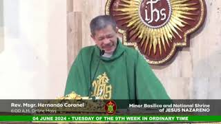 Hunyo 4 2024 Rev Msgr Hernando Coronel Homily [upl. by Cher]