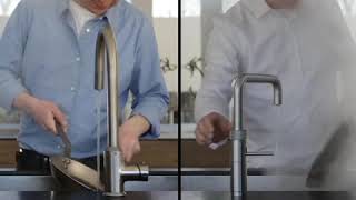 Mixer tap vs Quooker Fusion  cleaning pans [upl. by Nakashima]