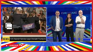 Plagosja e Trump ndërpret ‘Europiani 3D’ Dudushi jep live momentin e sulmit ndaj ishpresidentit [upl. by Polish]