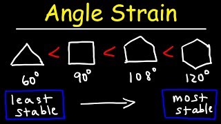 Stability of Cycloalkanes  Angle Strain [upl. by Amin]