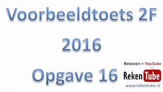 Rekentoets 2F 2016 opgave 16 [upl. by Marney]