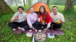 CAMPING DI TENGAH HUTAN KITA BBQ DAGING TIBATIBA HUJAN [upl. by Chester]