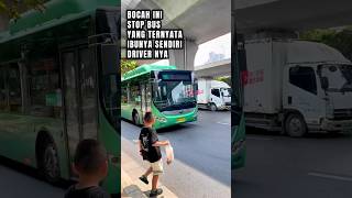 Ga Nyangka Naik Bus Ternyata Ibu Sendiri Drivernya respect amazingfacts driverbus [upl. by Ennovahc579]