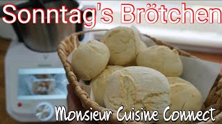 MCC  Backen  Sonntags Brötchen  Teig kneten mit dem Monsieur Cuisine Connect  Rezepte Test 🎬 [upl. by Ailaza191]