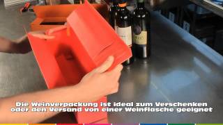 Weinkartonage für eine Flasche  wwwnordpackde [upl. by Dillie891]